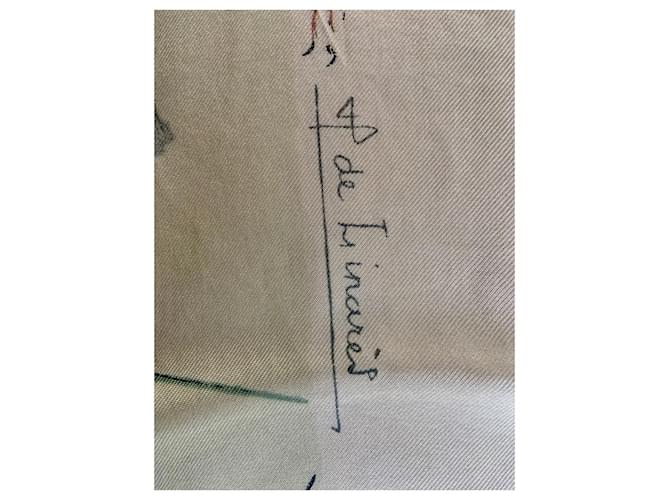 Sciarpa Hermès in seta bianca 85x85 cm Bianco - vista 5
