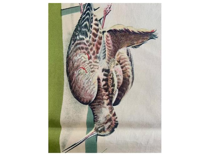 Sciarpa Hermès in seta bianca 85x85 cm Bianco - vista 8