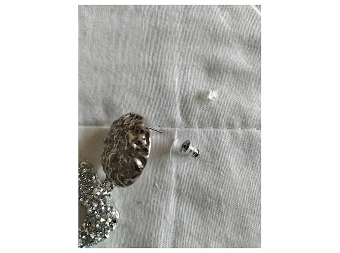 Orecchini pendenti rettangolari "MAX MARA". Argento - vista 7