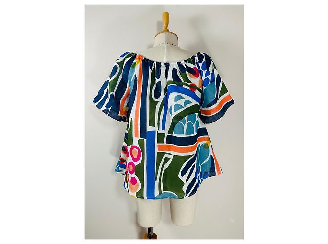 Camicetta di lino multicolore 120% LINO - vista 2