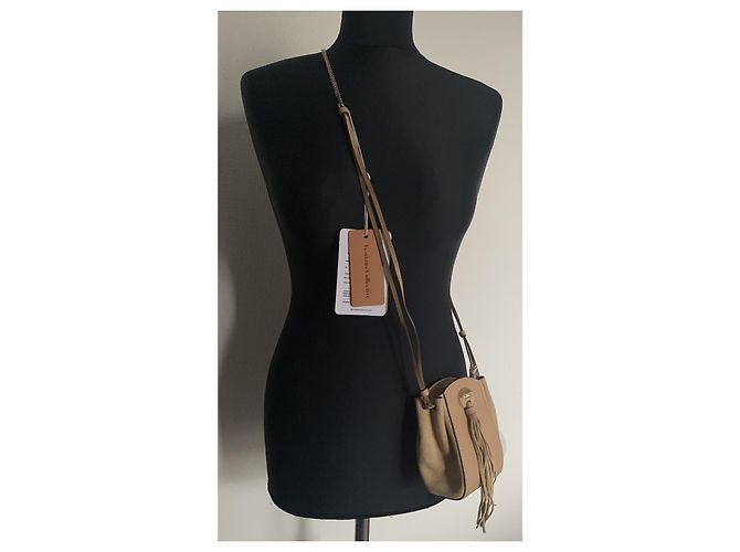 Borsa Chloé in pelle e nubuck beige - vista 10