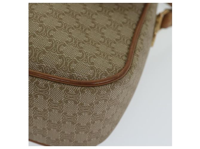 Céline CELINE Borsa a tracolla in tela Macadam Beige Auth 63574 - vista 14