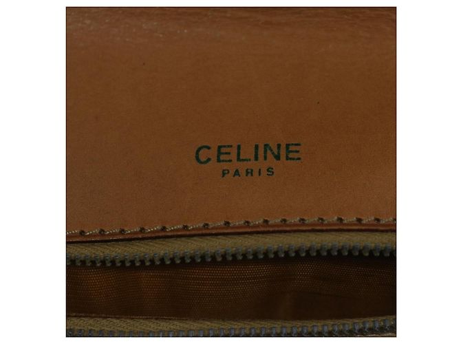 Céline CELINE Borsa a tracolla in tela Macadam Beige Auth 63574 - vista 19