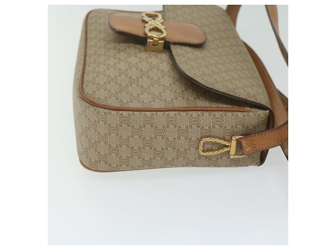 Céline CELINE Borsa a tracolla in tela Macadam Beige Auth 63574 - vista 3