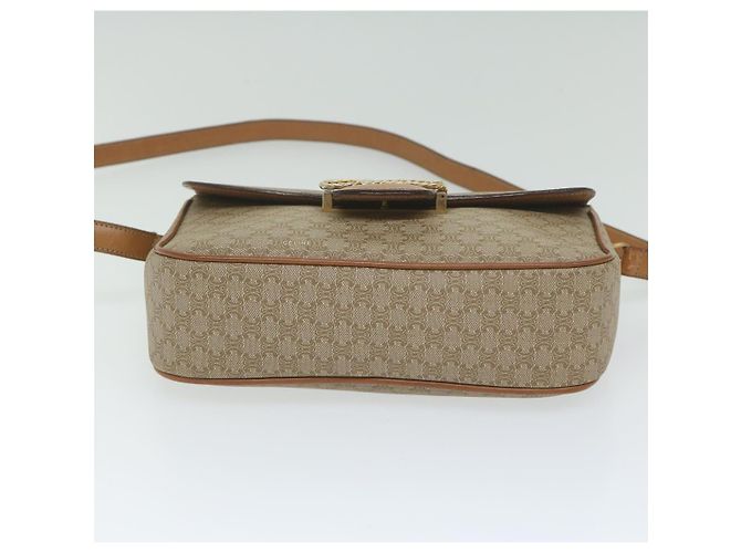 Céline CELINE Borsa a tracolla in tela Macadam Beige Auth 63574 - vista 5
