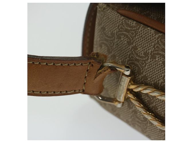 Céline CELINE Borsa a tracolla in tela Macadam Beige Auth 63574 - vista 9