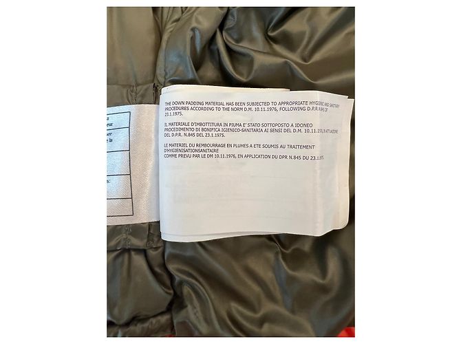 Woolrich Daunenjacke kurz Khakigrün und Orange Nylon Mehrfarben - Ansicht 10