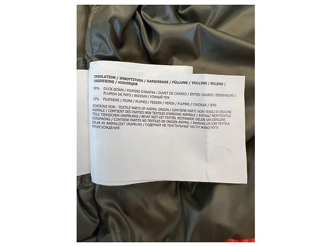 Woolrich Daunenjacke kurz Khakigrün und Orange Nylon Mehrfarben - Ansicht 12