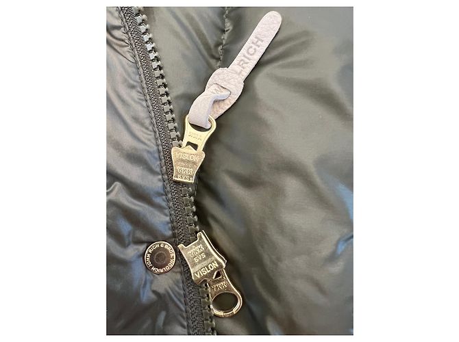 Woolrich Daunenjacke kurz Khakigrün und Orange Nylon Mehrfarben - Ansicht 6