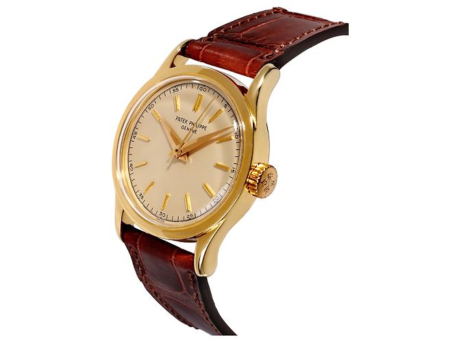 Patek Philippe Calatrava 2555 Orologio unisex in oro giallo - vista 4