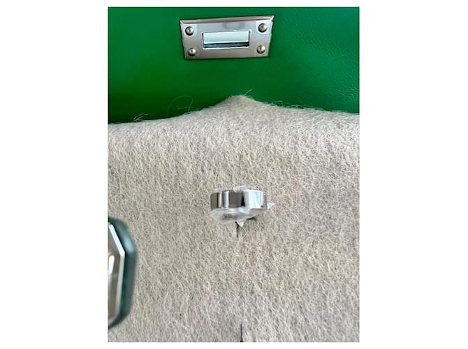 Hermès Mini Kelly Chèvre Bambú Paladio Verde - vista 7