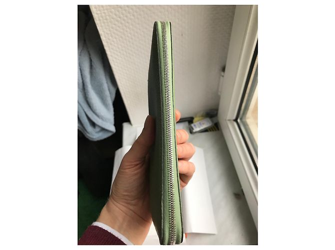 Silk In Cartera Hermès Silk'in Verde claro - vista 3