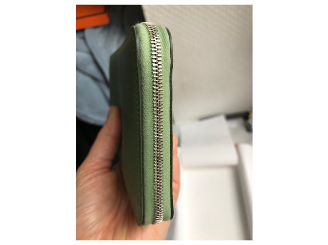 Silk In Cartera Hermès Silk'in Verde claro - vista 4