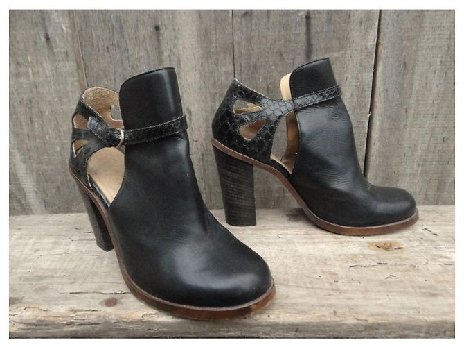 Stivaletti traforati MM6 Maison Margiela 36,5 Nero - vista 2
