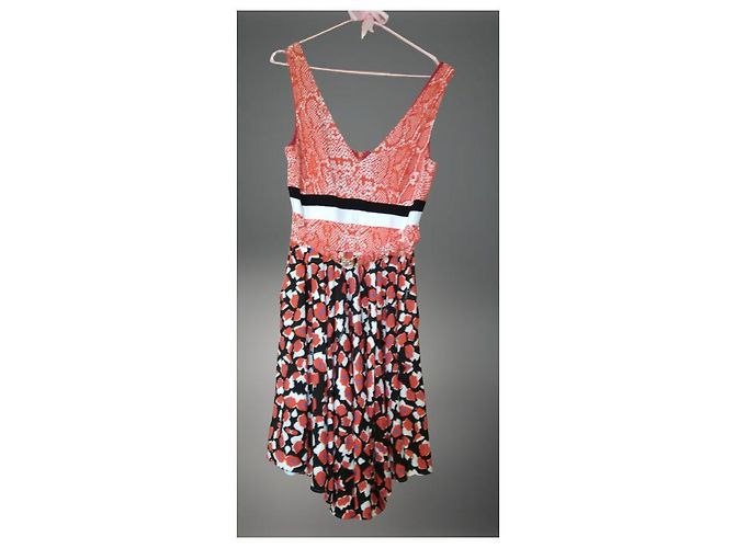 Vestido de verano de viscosa rojo Roberto Cavalli - vista 2