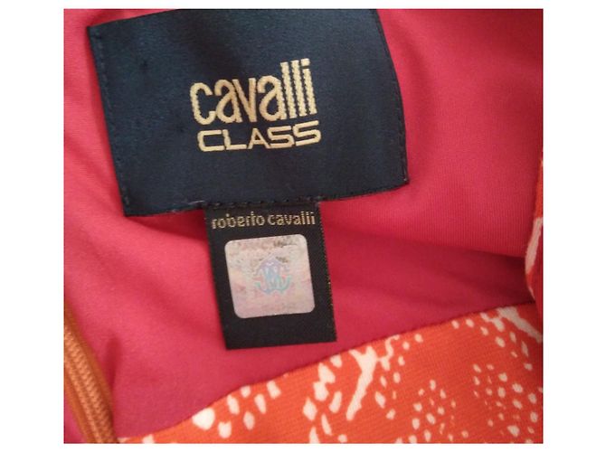 Vestido de verano de viscosa rojo Roberto Cavalli - vista 7