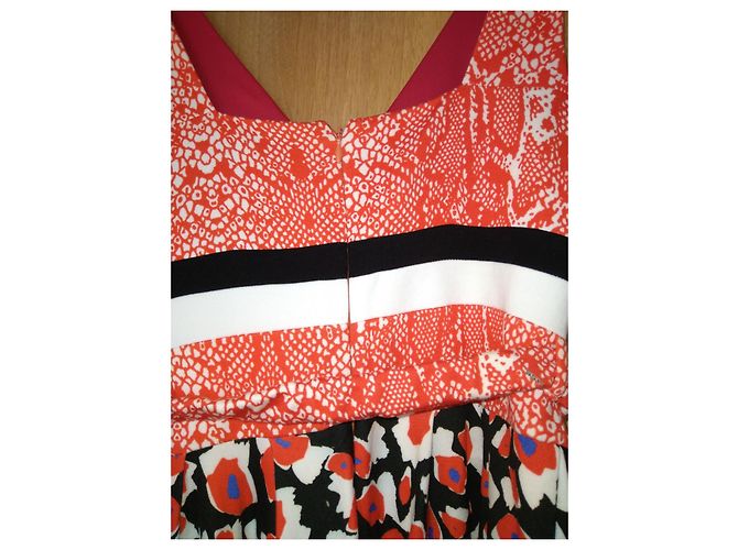 Vestido de verano de viscosa rojo Roberto Cavalli - vista 9