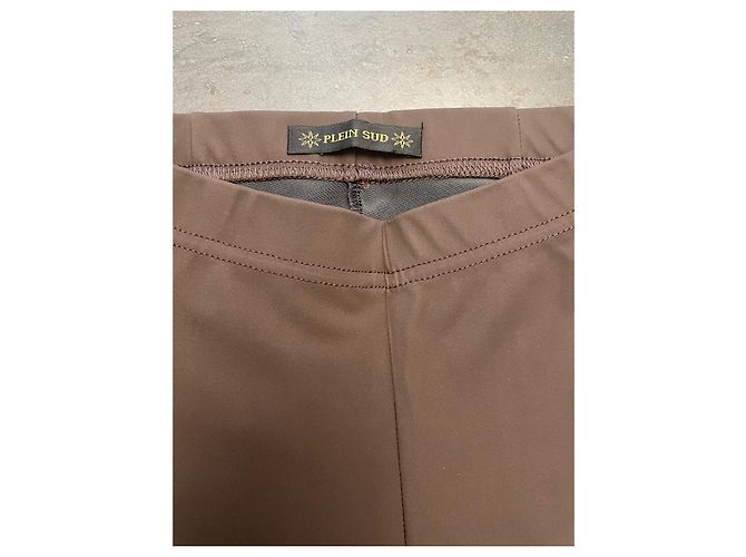 Leggings Plein Sud marrones efecto mate Castaño - vista 2