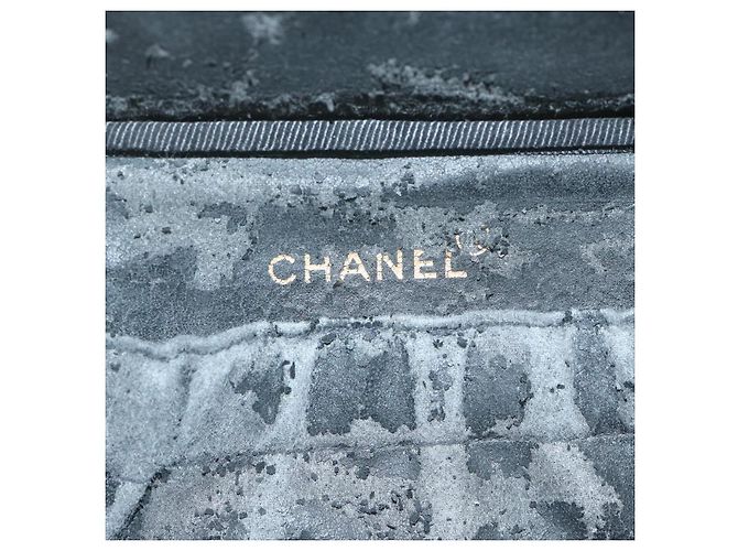 CHANEL Vanity Cosmetic Pouch Caviar Skin Black CC Auth bs11563 Nero - vista 13