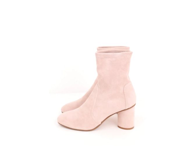 Stuart Weitzman Wildlederboots Beige - Ansicht 2