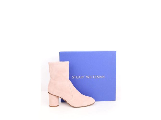 Stuart Weitzman Wildlederboots Beige - Ansicht 4