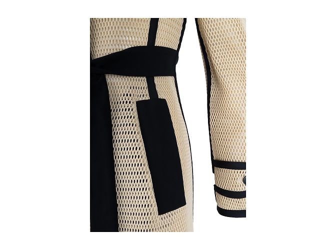 Moschino Gabardina De Malla Con Cinturón - vista 3