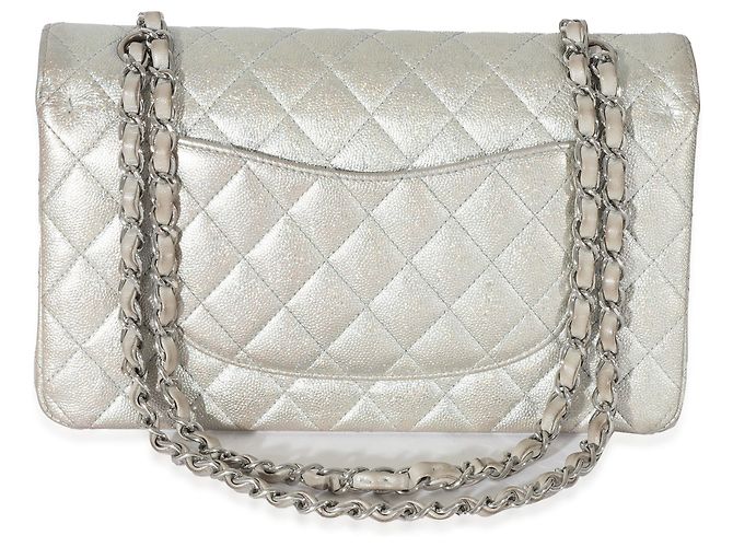 Timeless Chanel 21K Glitter Caviar Medium Classic Double Flap Handtasche - Ansicht 4