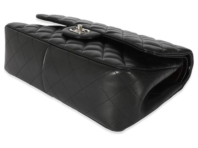 Timeless Patella foderata classica in pelle di agnello trapuntata nera Chanel Nero - vista 5