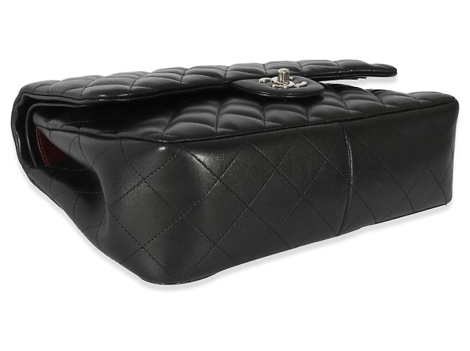 Timeless Patella foderata classica in pelle di agnello trapuntata nera Chanel Nero - vista 6