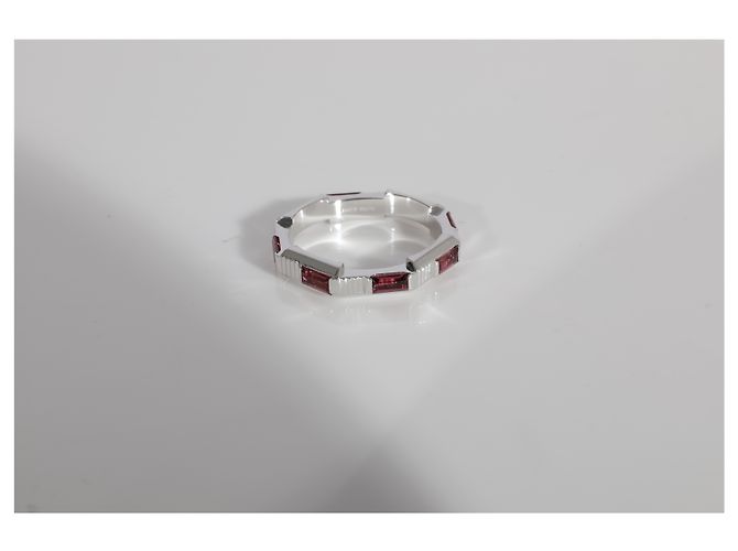 Cinturino Gucci Link to Love Rubelite 18K oro bianco - vista 5
