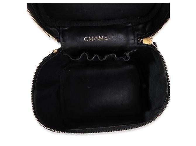 Bolso de mano Vanity Case de caviar negro vintage de Chanel - vista 2