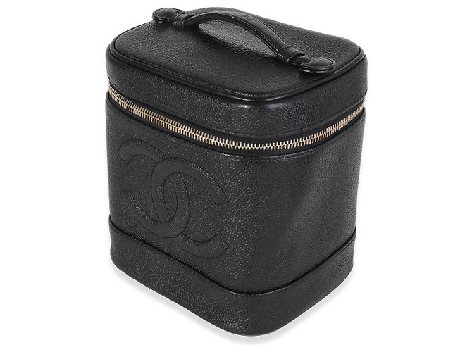 Bolso de mano Vanity Case de caviar negro vintage de Chanel - vista 3