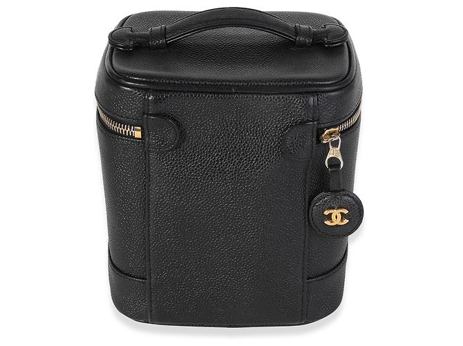 Bolso de mano Vanity Case de caviar negro vintage de Chanel - vista 4