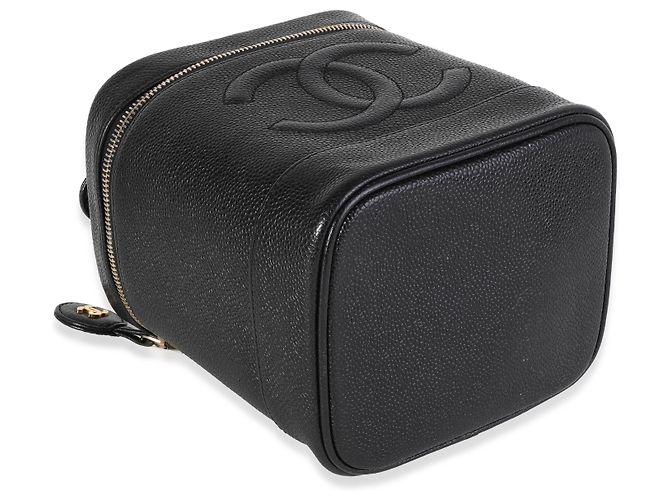 Bolso de mano Vanity Case de caviar negro vintage de Chanel - vista 6