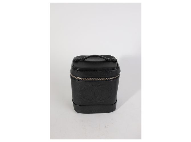 Bolso de mano Vanity Case de caviar negro vintage de Chanel - vista 7