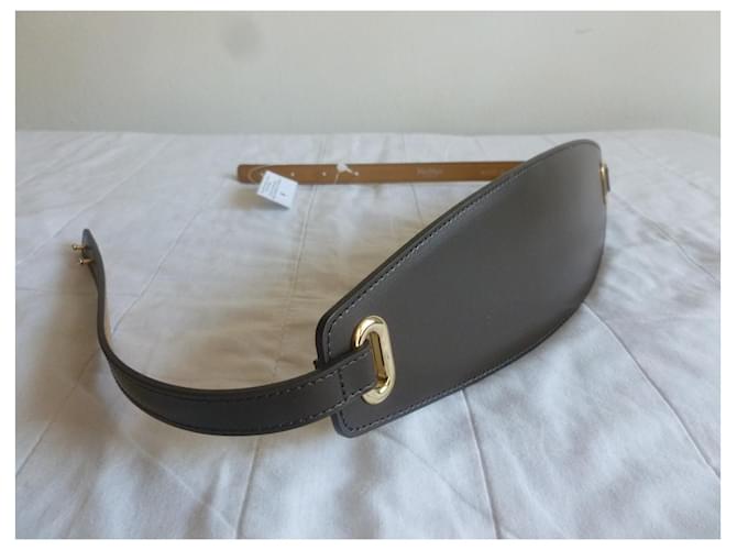 Max Mara Maxigürtel dunkelbraun Leder - Ansicht 3