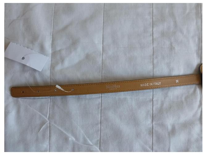 Max Mara Maxigürtel dunkelbraun Leder - Ansicht 4