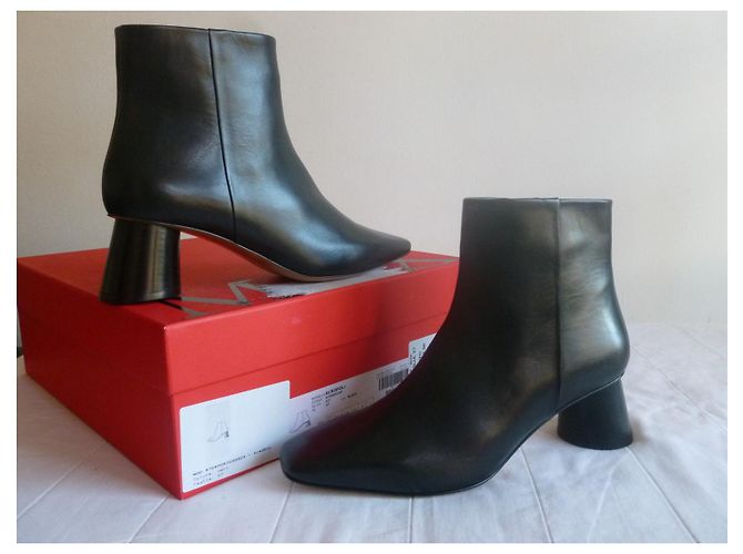 Max & Co Botines MAX&CO de piel auténtica Negro - vista 10