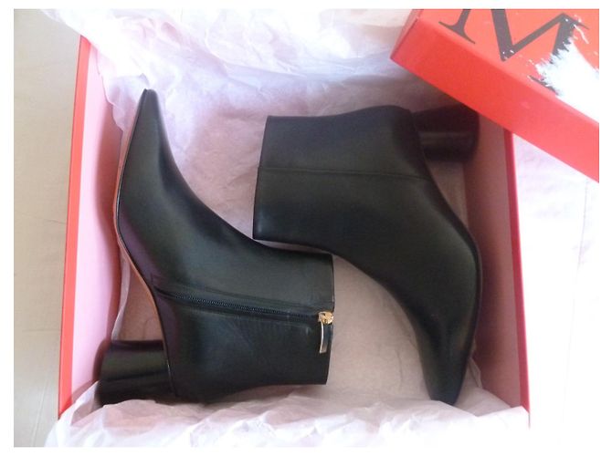 Max & Co Botines MAX&CO de piel auténtica Negro - vista 12
