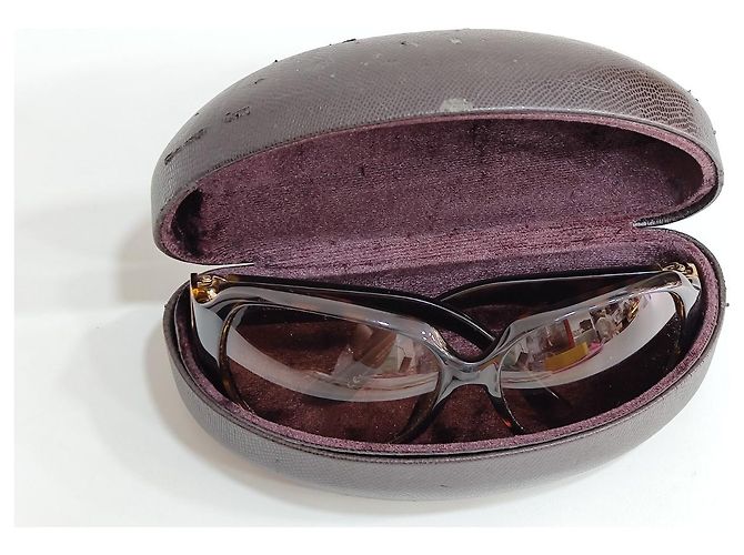 Gafas de sol oversize Boucheron marrones de plástico Castaño - vista 4