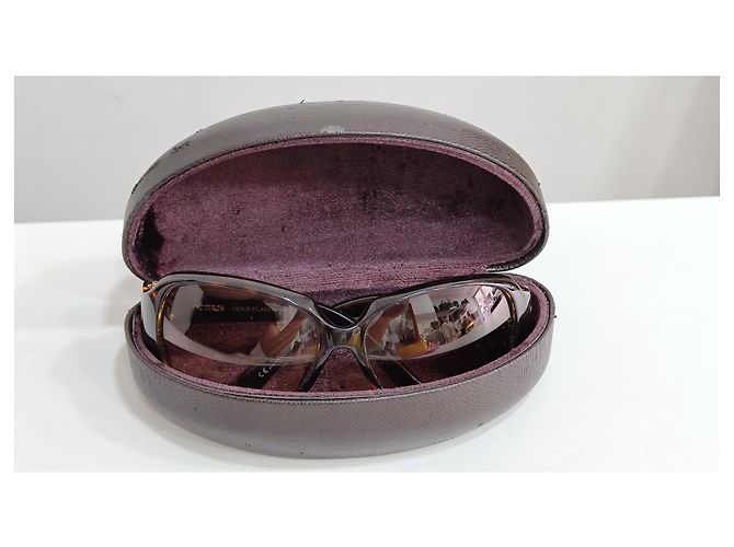 Gafas de sol oversize Boucheron marrones de plástico Castaño - vista 5