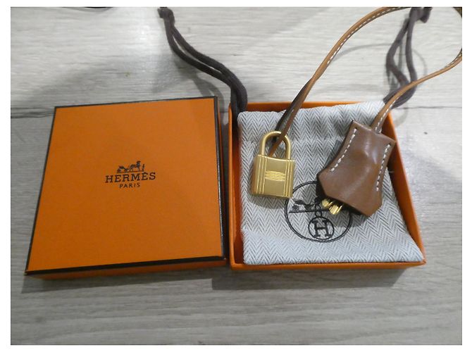 clochette , nuova cerniera e lucchetto Hermès per la borsa per la polvere Hermès Gold hardware - vista 2