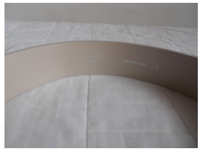 Weekend Max Mara Cinturón de piel auténtica MAX MARA WEEKEND Blanco - vista 3
