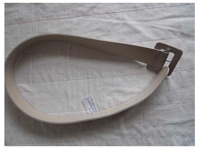 Weekend Max Mara Cinturón de piel auténtica MAX MARA WEEKEND Blanco - vista 8