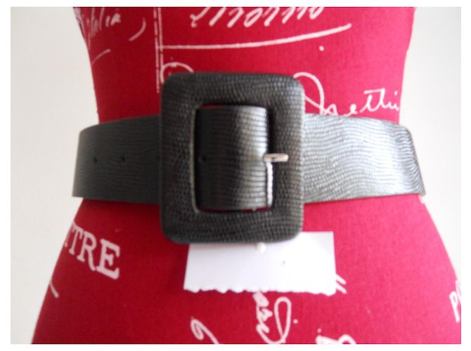 Weekend Max Mara Real leather belt MAX MARA WEEKEND. Black - view 10