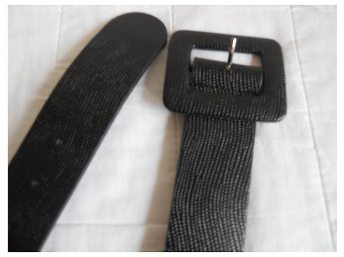 Weekend Max Mara Real leather belt MAX MARA WEEKEND. Black - view 6