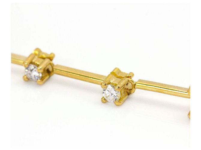 Autre Marque Pendientes Oro PAPARADSHA Dorado Amarillo - vista 5