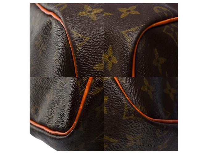 LOUIS VUITTON Borsa Keepall in Tela Marrone - 101746 - vista 9