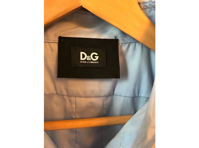DOLCE & GABBANA Tops T.IT 44 Algodón Azul - vista 4
