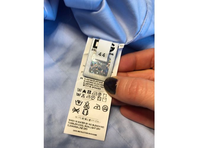 DOLCE & GABBANA Tops T.IT 44 Algodón Azul - vista 5